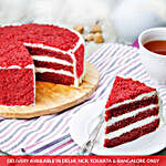 Red Velvet Cake With Cream Frosting- 740 Gms Eggless