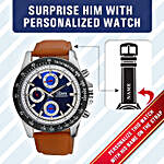Stylish Personalised Strap Watch For Him