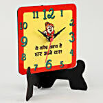 Scolding Indian Mom Table Clock