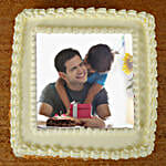 Yummy Butterscotch Photo Cake For Dad Half Kg