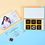 Personalised Couple Wedding Invitation & Chocolates