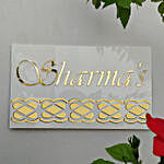 Golden Glowing Personalised Name Plate