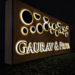 Personalised Golden Planets Name Plate