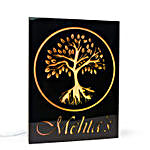 Personalised Golden Tree Name Plate