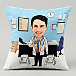 Personalised Doctor Caricature Cushion