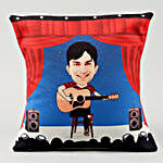 Personalised Musician Caricature Cushion