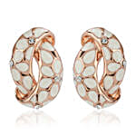 Estele - Charming Rose Gold Enamel Earrings Combo