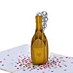 Champagne Pop Up 3D Greeting Card