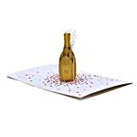 Champagne Pop Up 3D Greeting Card
