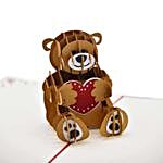 Love Bear Pop Up 3D Greeting Card