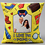 Love You Papa Personalised Cushion