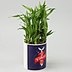 Two Layer Bamboo Plant In Father's Day Mug