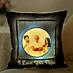 Love You Papa Personalised LED Cushion