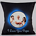 Love You Papa Personalised Cushion n Silk Chocolates