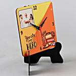 My Hero Dad Personalised Table Clock