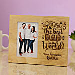 Personalised Best Dad Photo Frame