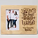 Personalised Best Dad Photo Frame