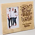 Personalised Best Dad Photo Frame