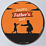 Loving Dad Chocolate Photo Cake 1 Kg