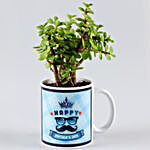 Jade Plant In Father's Day Mug