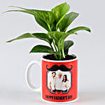 Money Plant In Personalised Father's Day Mug