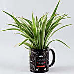 Spider Plant In Father's Day Printed Mug