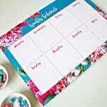 Bouquet Weekly Planner Turquoise
