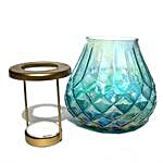One Glass Tealight Holder with candle stand