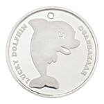 Silver Lucky Dolphin Coin