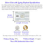 Silver Lucky Elephant Coin