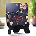 Personalised Birthday Table Clock & Cute Teddy