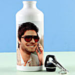 Personalised Bottle & Greeting Card Combo