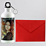 Personalised Bottle With Greeting Card