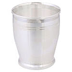 Pure Silver Glass Tumbler Curved Design