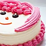 Pink Pineapple Cream Cake Half Kg