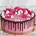 Pink Strawberry Cream Cake Half Kg