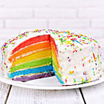 Rainbow Cream Cake 1 Kg Eggless