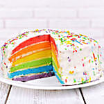 Rainbow Cream Cake 1 Kg Eggless