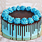 Designer Chocolate Cream Cake Half Kg Eggless