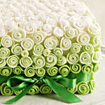 Green Bow & Roses Truffle Cake 2 Kg Eggless
