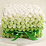 Green Bow & Roses Truffle Cake 2 Kg