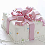 Pink Bow Wrap Chocolate Cake 2 Kg Eggless
