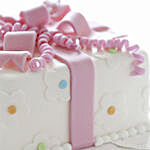 Pink Bow Wrap Chocolate Cake 3 Kg Eggless