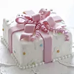 Pink Bow Wrap Truffle Cake 2 Kg