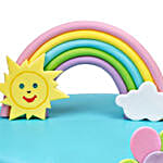 Rainbow Bear Fondant Chocolate Cake 3 Kg Eggless