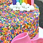 Rainbow Sprinkles Black Forest Cake 3 Kg