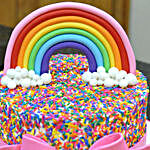 Rainbow Sprinkles Black Forest Cake 3 Kg Eggless