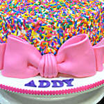 Rainbow Sprinkles Black Forest Cake 3 Kg Eggless