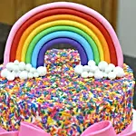 Rainbow Sprinkles Chocolate Cake 1 Kg Eggless