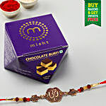 Free Misht Chocolate Burfi With Om Rakhi